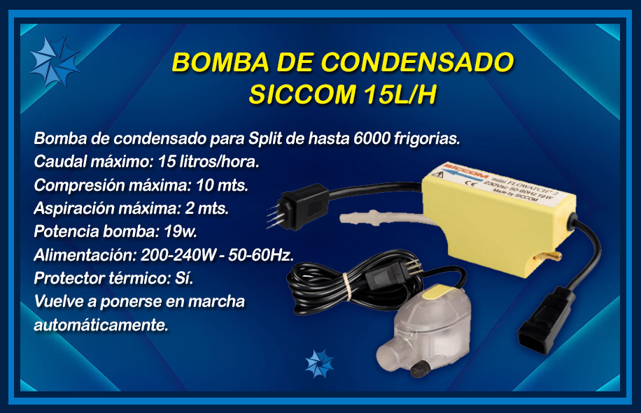 BOMBA DE CONDENSADO SICCOM descripción