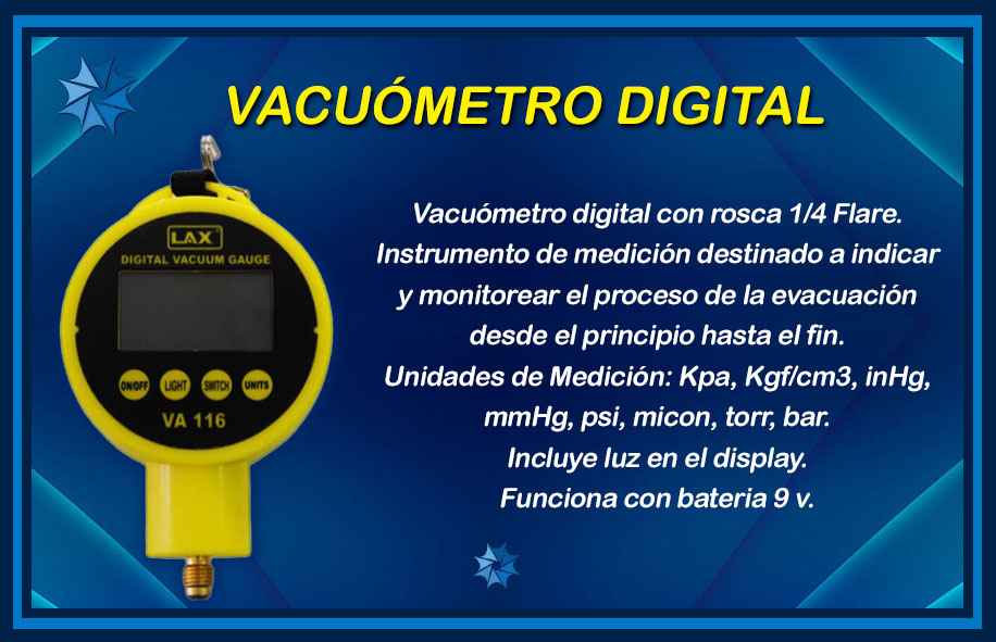 VACUÓMETRO DIGITAL descripción